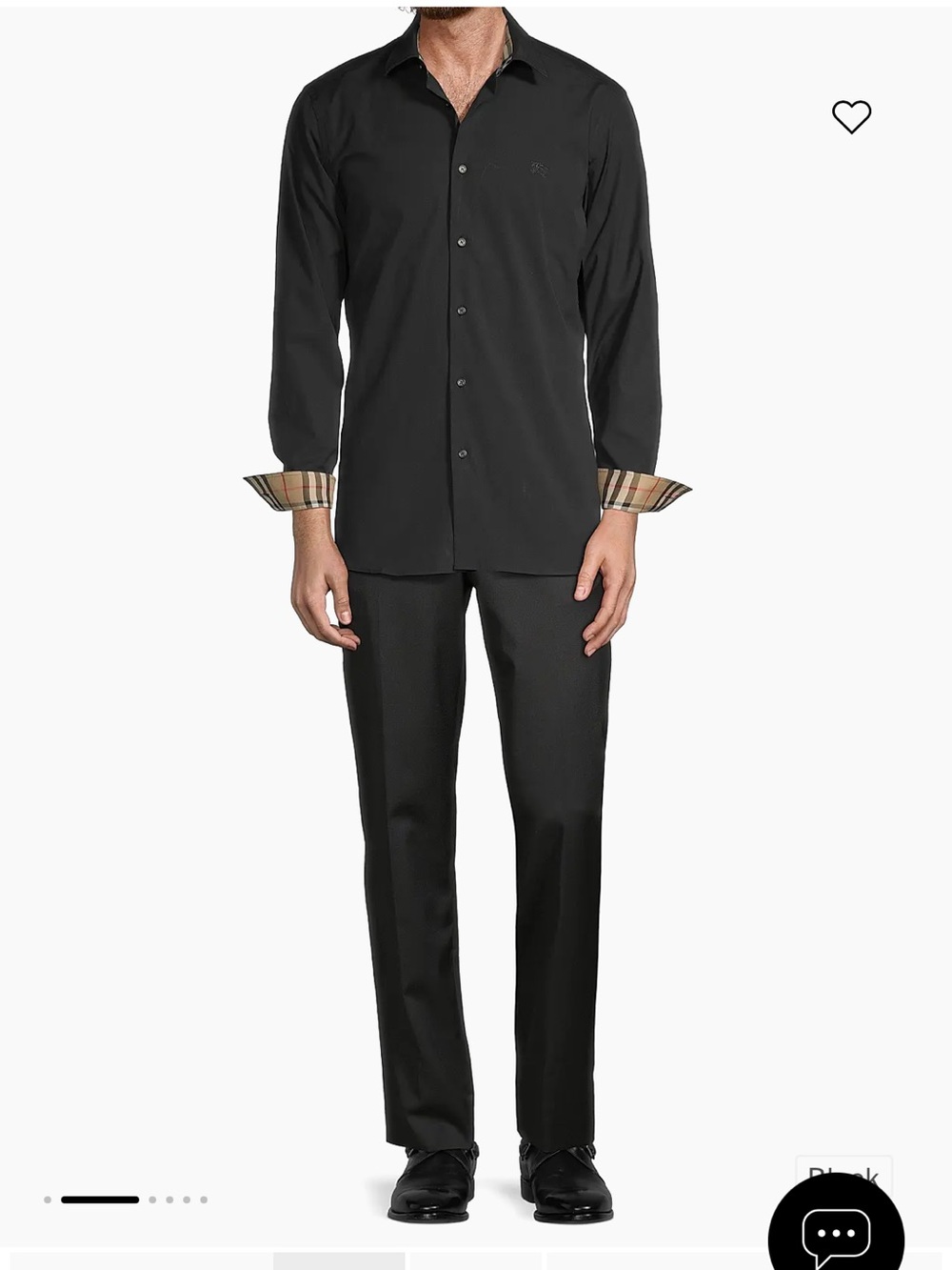 Burberry Black Long-Sleeve Dress Shirt - Picture 2 of 4